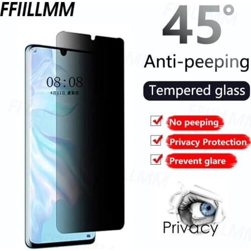 Anti Peeping Protective Film For Huawei P30 P20 Pro lite P10 Privacy Protection Tempered Glass For Huawei Mate 10 9 Honor 10 9