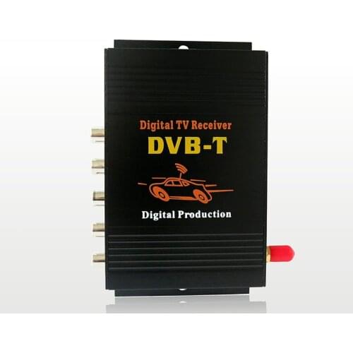 Car Digital TV Box high-speed mobile HD Receiver TV Tuner BoxDVB-T Auto Mobile MPEG-4 DVB-T H.264