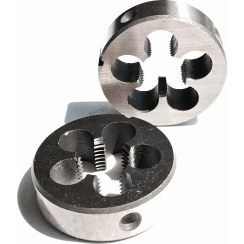 Free shipping of 2PCS Alloy steel made BSW standard BSW7/16"-14 threading die thread Maker for hard metal workpiece threading