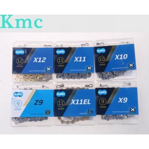 KMC Chain X8 X9 X10 X11 X12 HV408 Z8.3 X8PL Z9 X9L X11EL Bicycle chain 116L/118L/126Links MTB/Road Bike Chain Boxed Bicycle Part