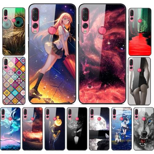 For Coque Lenovo Z5S Case Tempered Glass Hard Back Cover Phone Case For Lenovo Z5S Case LenovoZ5S Anime Bumper Capa Z 5S L78071