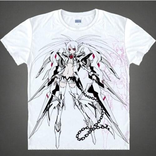 Black Rock Shooter T-shirts kawaii Japanese Anime t-shirt Manga Shirt Cute Cartoon Mato Kuroi Cosplay shirts 37166799598 tee 337