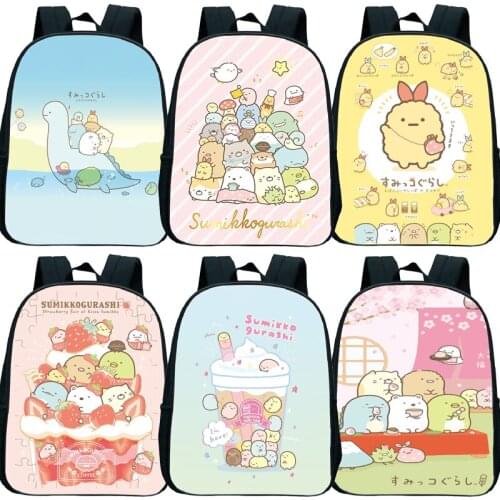 Toddler Sumikko Gurashi Mini Backpack Baby Girls Boys Cute Cartoon Kindergarten Knapsack Children Mochila Gift Kids Rucksack