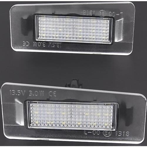 For Hyundai Elantra Sedan 2011-2016 Car Rear white LED license plate light number plate lamp