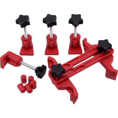 DWCX 9pcs Dual Cam Clamp Camshaft Engine Timing Locking Sprocket Gear Tool Kit Fit for Most Vehicles