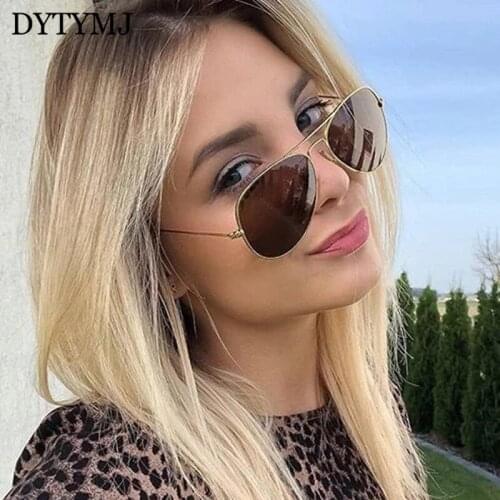 DYTYMJ 2020 Vintage Sunglasses Women Metal Oversized Glasses Women Brand Designer Eyeglasses for Women/Men Retro Oculos De Sol