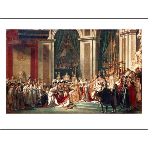 Figurative poster print Imagich Top 100 prints Consecration of Napoleon Coronation of Empress Josephine By Jacques Louis David