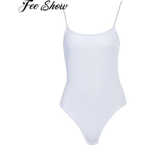 Sexy Jumpsuits Ballet Leotards for Women Gymnastics Leotards Dancewear Shoulder Straps Open Crotch Jumpsuit Bodysuit Sportswear