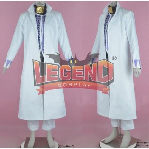 JoJos Bizarre Adventure Costume Kujo Jotaro Cosplay Costume white uniform with hat CUSTOM MADE