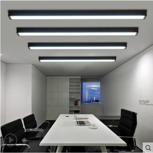 L Modern minimalist new office building strip ceiling light led office lighting ceiling installation office lamps lighting