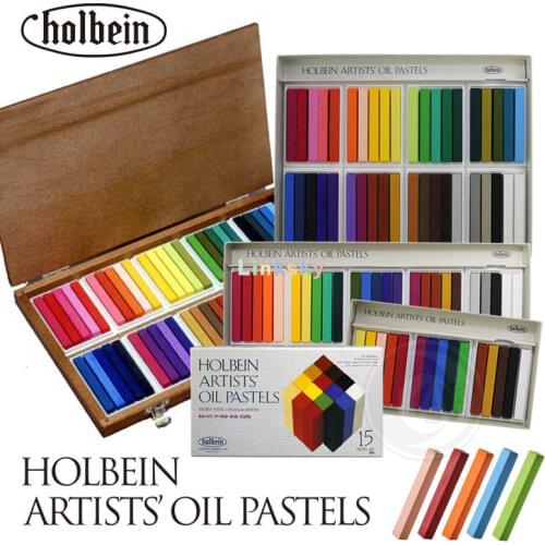 Holbein Artists Oil Pastels 50 Colors Set U687 Wooden Box,40 colors U686 ,25 colors U684 Paper Box,full-fledged oil pastel