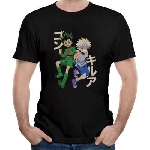 Hunter X Hunter Men T Shirt Killua Gon Printed T-shirt Unisex Casual Short Sleeve Japan Anime Funny Tshirt Women Summer Tops Tee