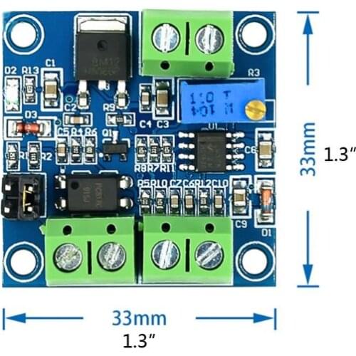 2021 New PWM to Voltage Converter Module 0% to 100% 0 to 10V for Digital to Analog Signal