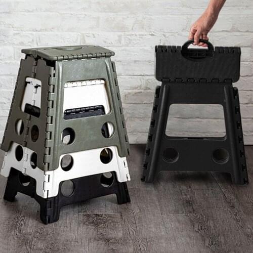 Outdoor Thickened Plastic Folding Stool Space Saving Non-slip Adult Camping Portable Fishing Household Picnic Chair