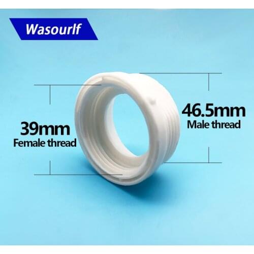 WASOURLF Adapter 39mm Female Thread To 46.5mm Male Thread Plastic Connector For Kitchen Sink Pipe Hose Accessories