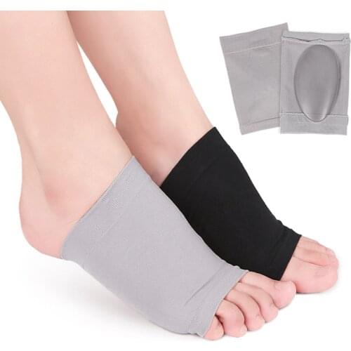 Arch Support Sleeves Elastic Bandage Pad Arch Flat Foot Care Relieve Pain Sleeve Socks Orthotic Insoles Pads for ERKE Shoes