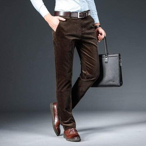 Мужские вельветовые брюки QUANBO China At AliExpress