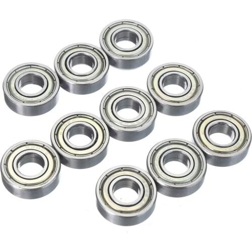 10pcs Carbon Steel Sealed Deep Groove Radial Ball Bearings For Electric Motors Miniature 698ZZ Ball Bearings 8*19*6mm