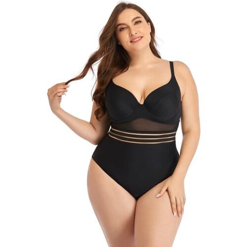 Black Large Size Bikini Set Push Up Separate Swimsuit High Waisted Swimwear Women 2021 New Bathing Suit Beachwear With Cup Sexy