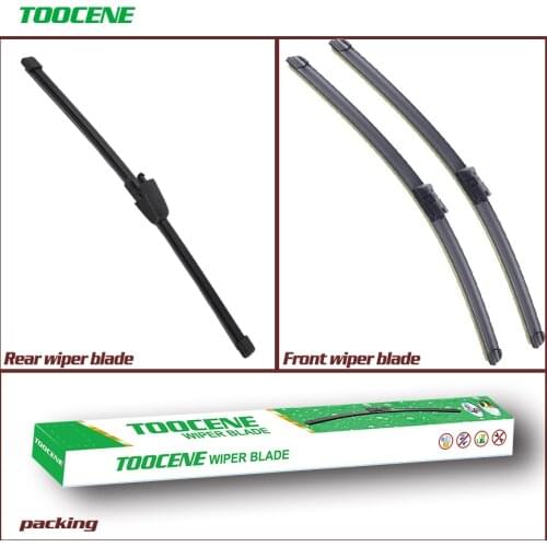 Front And Rear Wiper Blades For Seat Ibiza 2012-2016 High Quality Rubber windshield Windscreen Car Accessories 24+16+13