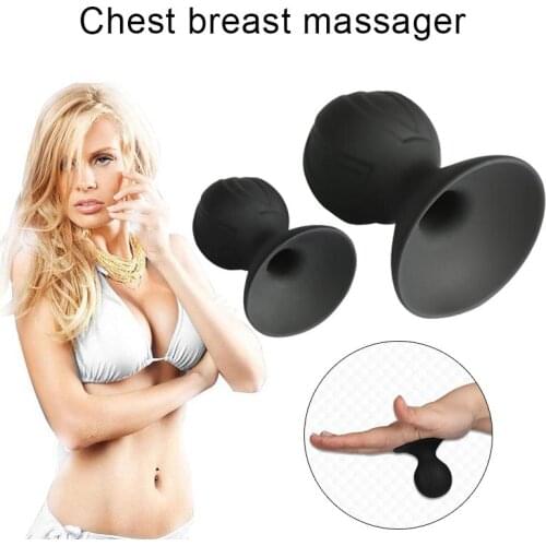 Hot 1 Pair Silicone Nipple Sucker Breast Massager Pump Enlarger Stimulator Sex Toys for Women sy998