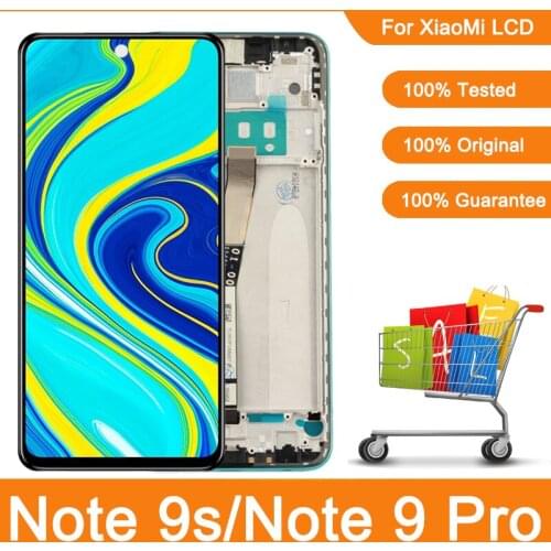 6.67'' Display Replacement For Xiaomi Redmi Note 9S Note 9S LCD Touch Screen Digitizer For Redmi Note 9 Pro Note9Pro M2003J6B2G