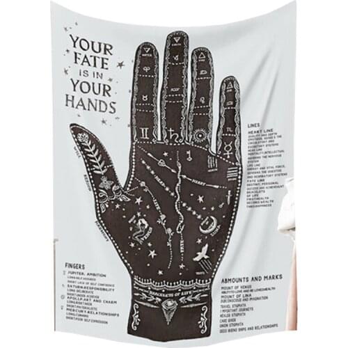 Fate Hand Tapestry Wall Hanging Blanket New Arrival livingroom dorm backdrop large wall cloth