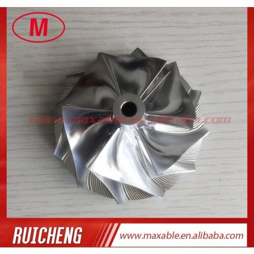 T04S 58.10/76.07mm 6+6 blades turbo Billet/aluminum 2024/milling compressor wheel for racing