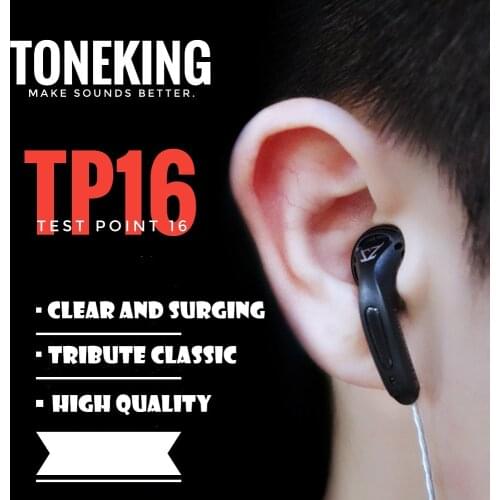 TONEKING TP16 32ohms 3.5mm In Ear Earphone Flat Head Earbuds Diy 16mm Dynamic HIFI High Fidelity Earphone PK MX985