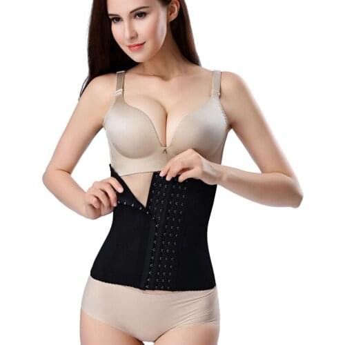 Body Shaper Steel Boned Waist Trainer Corset Belt Plus Size Women Postpartum Belly Slimming Belt Tummy Control Shaperwear
