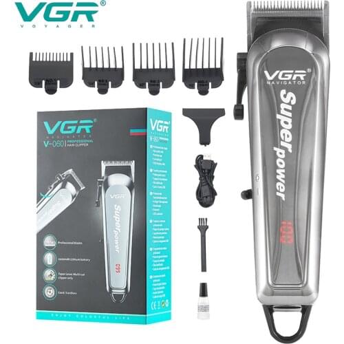 VGR V-060 Electric Hair Clipper Man LCD Shaver Trimmer For Men lade Cutting Machine Haircut Rechargeable Beard Trimmer Shaver