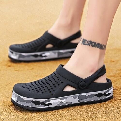 Sapato Feminino New Mens Eva Sandal High Quality Mens Garden Shoes Summer Sandals Breathable Clogs Lightweight Big Size 45