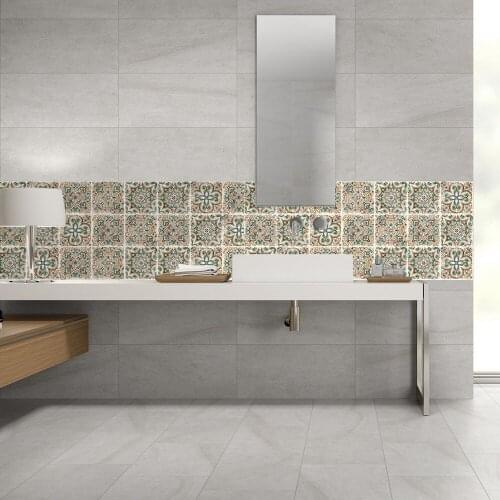 1 set of 10 piece 20*20CM) Thickened Crystal Film Oil Proof Tiles Stickers, Nordic Style PVC Wall Stickers, Tiles Background