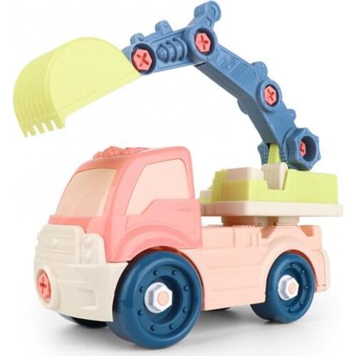 1Pcs Children Car Toys Detachable Screw Disassembling Engineering Vehicle Kids Educational Toy Exquisite Gift for Boy Girl