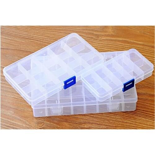 1PC 10 15 Compartments Plastic Pill Cases Jewelry Candy Storage Box Vitamin Medicine Pill Box Storage Case Container NH 006