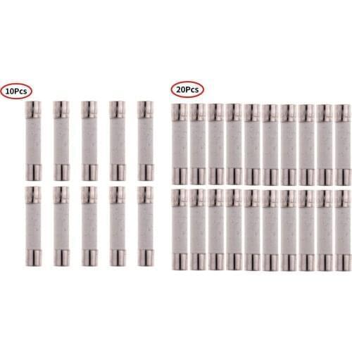 10/20 Microwave Ceramic Fuses 20 Amp 250V Slow Blow Fuse Tubes Kitchen Tool Oven Safety Fusing Tube Compatible for GE WB27X10388