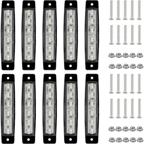 Super Bright 10pcs Marine Navigation Light 12V 16LED 6000K Boat Yacht Sailing Light Cabin Deck Stern Lights Starboard Lamp CSV