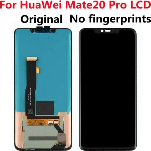 100% Original 6.39'' Amoled Display For Huawei Mate 20 Pro LCD Display Touch Screen Digitizer Assembly Mate20 Pro Repair Parts