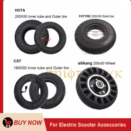 Free Shipping 200x50 Explosion Proof Tire Electric Scooter Solid For Speedway Mini 3/4 Pro Front Wheel