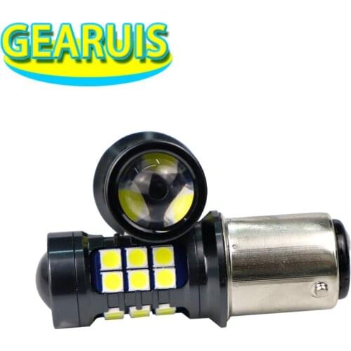 2pcs High quality 1156 ba15s 1157 bay15d 7440 7443 27 smd 3030 led 0.25A 3W turn signal brake lights car drl bulbs White