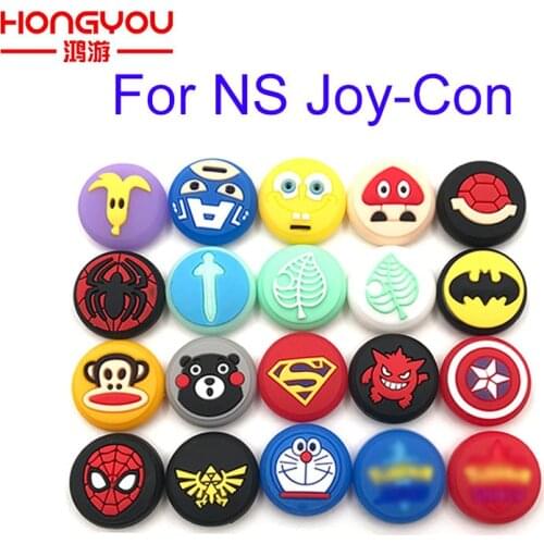 2Pcs Animal Crossing Tree Leaf Thumb Stick Grip Cap Joystick Cover For NS Switch Lite Joy-Con Controller Gamepad Thumbstick Case