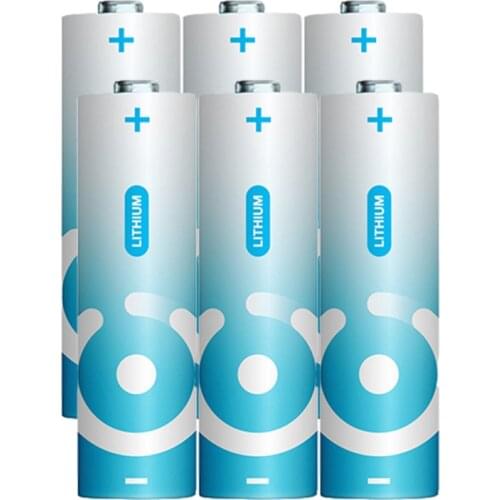 6PCS 1.5V AA Lithium battery 3000mah NICE LR6 AM3 2A LiFeS2 dry cell NOT rechargeable for camera toys electric shaver toothbrush