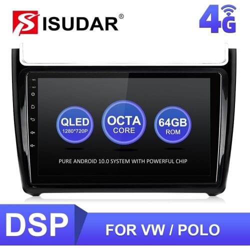 ISUDAR V57S For VW/Volkswagen POLO 5 2008-2020 Car Radio Multimedia Video Player GPS DVR RAM 2GB ROM 32GB No 2DIN
