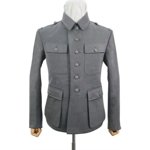 GUDA-069 WWII German M43 Heer NCO Grey Gabardine tunic Feldbluse