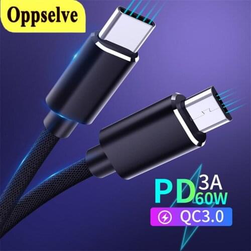 USB Type C To Micro Usb Cable For Samsung Galaxy S21 S20 S10 Quick Charging Mobile Phone Charger Cord For Huawei USB PD Cable