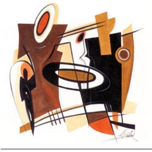 Handmade Oil Paintings Wall Art Canvas Arena Abstract Artwork Modern Picture For Kitchen Room Decoration Square Special Gift