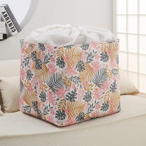 Clothes Storage Basket with Drawstring Dust Proof Toy Storage Pouch Household xqmg Clothing Wardrobe Storage Home Storage Garden