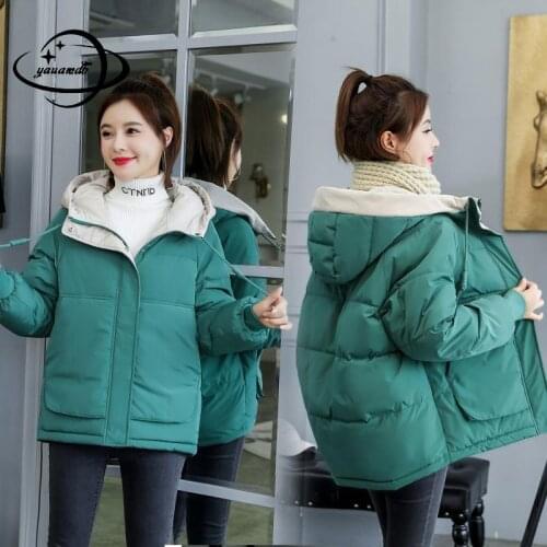 Plus Size M-3XL Womens Parkas Jacket Winter Female Coats Zipper Wide-Waisted Patchwork Thicken Ladies Outerwear Clothes H66