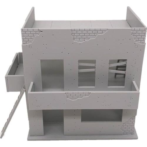Outland Models Damaged Ruin House Background Building 1:72