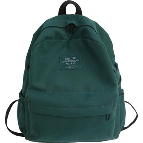 Korea Harajuku Ulzzang new letter backpack female new large capacity college ins couple Vintage female waterproof backpack